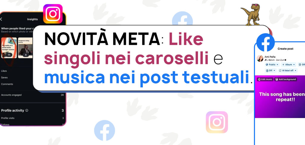 Novità social 2025: musica nei post Facebook e like per singole immagini su Instagram