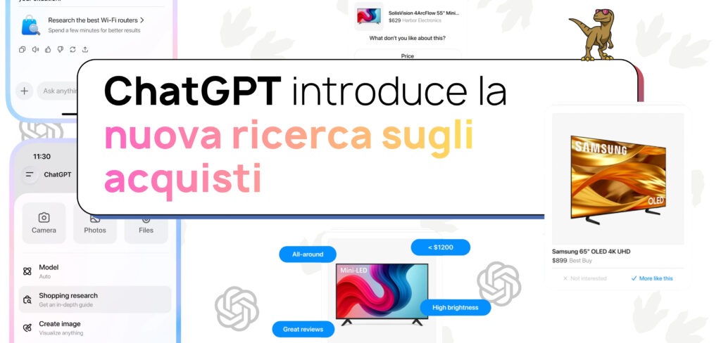 ChatGPT introduce Shopping Research, la nuova ricerca sugli acquisti: la tua guida personalizzata per scegliere i prodotti giusti