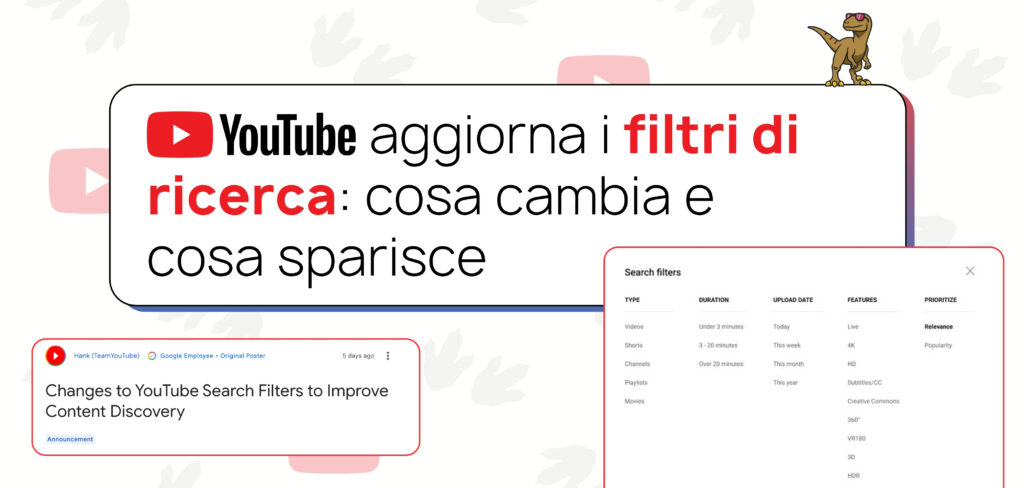 YouTube aggiorna i filtri di ricerca: cosa cambia e cosa sparisce