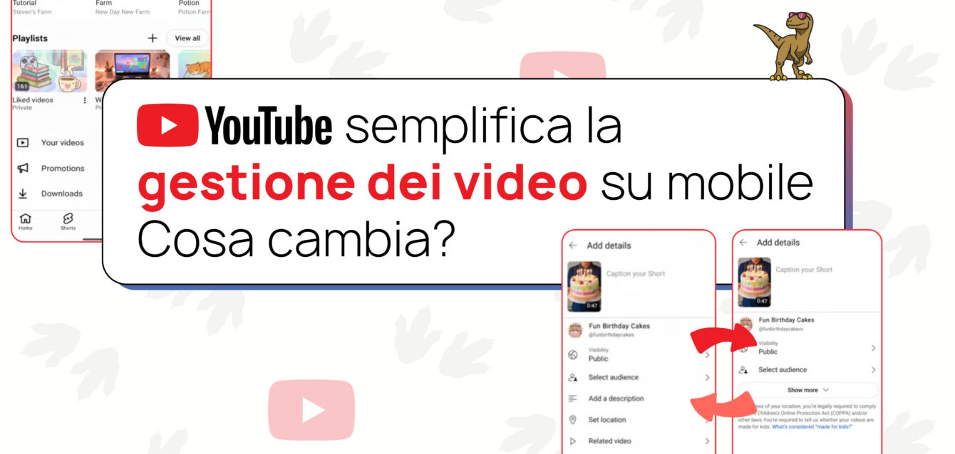 YouTube gestione video mobile