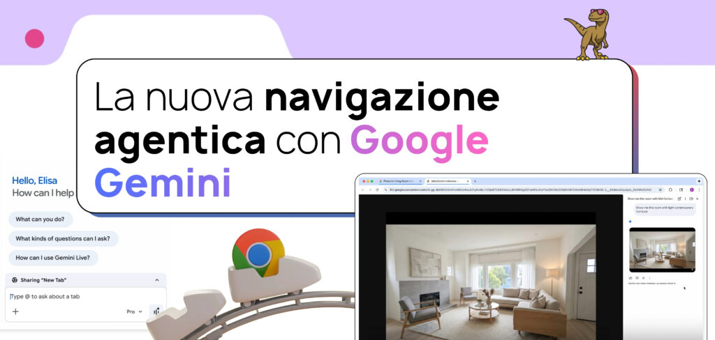 Chrome diventa un assistente intelligente: la nuova navigazione agentica con Google Gemini