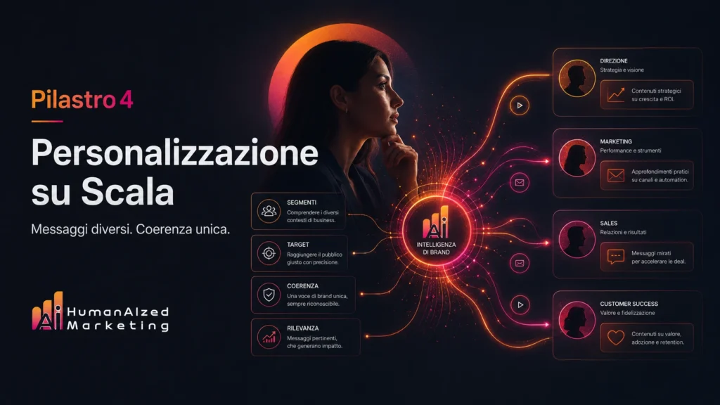 Pilastro 4 — Personalizzazione su Scala | Metodo HumanAIzed Marketing